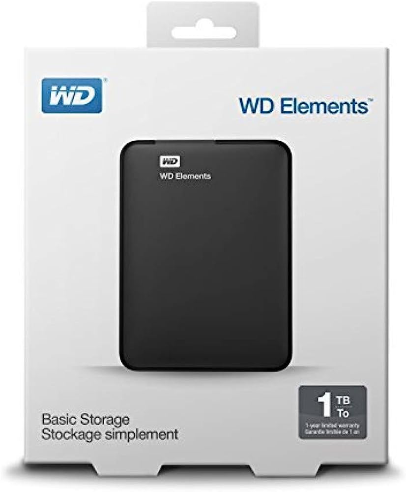 Disco Duro HDD WESTERN DIGITAL 1TB elements 2.5&quot; USB 3.0